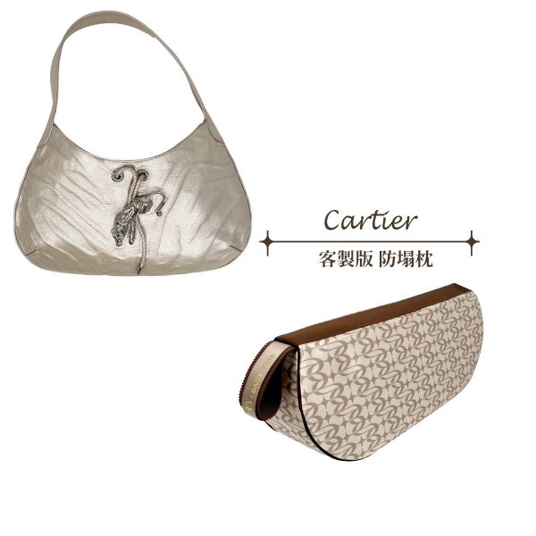 Cartier Shoulder Handbag-收納專用防塌枕 包包變形,包撐,內膽包,包枕,防止發霉,愛馬仕防塌枕,Hermes,Chanel,精品包防塌枕,包包支撐, 包侍時尚, Cartier 包包, 卡地亞包包, 名牌包