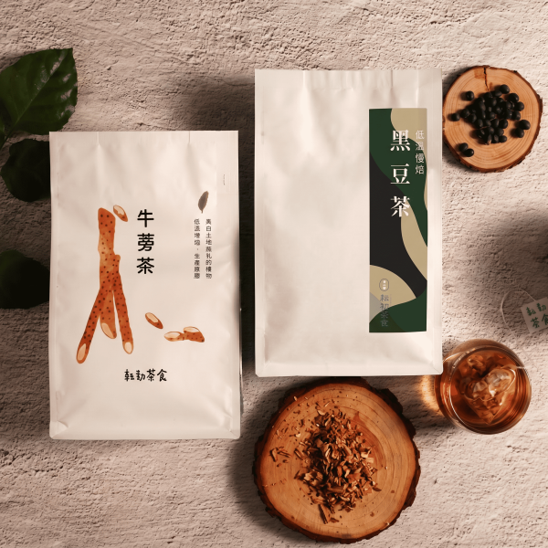 超值免運囤貨組｜原粒黑豆茶/牛蒡茶 (任選4袋)｜無咖啡因、促進代謝｜天天喝只要銅板價 