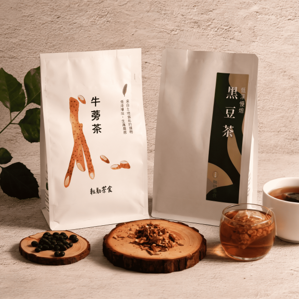 超值免運囤貨組｜原粒黑豆茶/牛蒡茶 (任選4袋)｜無咖啡因、促進代謝｜天天喝只要銅板價 