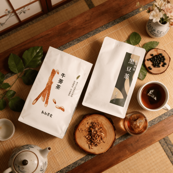 超值免運囤貨組｜原粒黑豆茶/牛蒡茶 (任選4袋)｜無咖啡因、促進代謝｜天天喝只要銅板價 