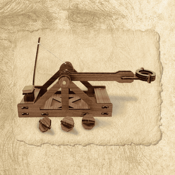 達文西迷你模型套件-拋石器 