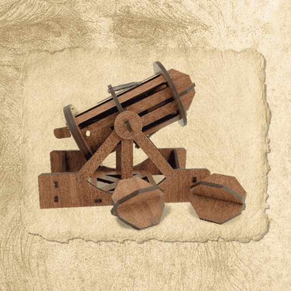 達文西迷你模型套件-大砲 