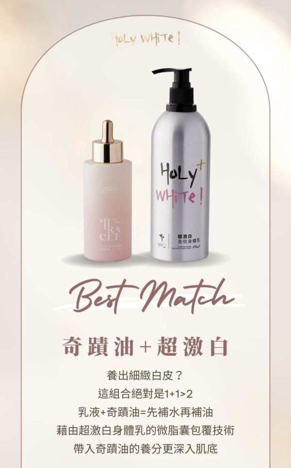 Holy White 超激白全效身體乳 