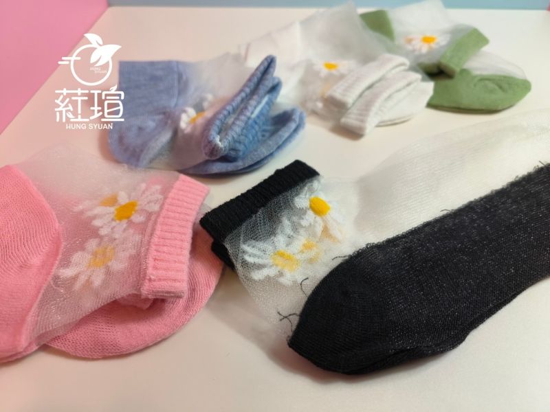 買30雙送10雙  玻璃絲薄款短襪 透明女船襪拼色襪子 