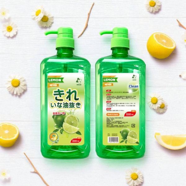 日本檸檬去污不傷手洗碗精 大瓶裝1000ml 