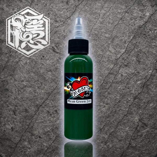 Mean Greem - 強悍綠 - 2oz(60ml) - Mom's Ink - 隱龍刺青紋身器材 隱龍專業刺青紋身器材,進口刺青器材,進口紋身器材,進口紋身耗材,進口紋身顏料色料,進口紋身黑色顏料色料,進口紋身彩色顏料色料,紋身電源,紋身線,紋身踏板腳踏,紋身轉印,紋身皮膚筆,紋身手繪筆,紋身針嘴,紋身握柄,紋身修護膏,紋身凡士林,紋身保養,紋身機,刺青機,紋身筆型機,紋身馬達機,紋身直驅機,紋身彈片機,紋身線圈機,紋身床,紋身工作車,紋身扶手,紋身用品,紋身新手套組。