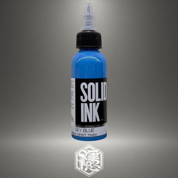 SOLID INK - 天空藍 SKY BLUE - 2OZ(60ml) - 隱龍刺青紋身器材 隱龍專業刺青紋身器材,進口刺青器材,進口紋身器材,進口紋身耗材,進口紋身顏料色料,進口紋身黑色顏料色料,進口紋身彩色顏料色料,紋身電源,紋身線,紋身踏板腳踏,紋身轉印,紋身皮膚筆,紋身手繪筆,紋身針嘴,紋身握柄,紋身修護膏,紋身凡士林,紋身保養,紋身機,刺青機,紋身筆型機,紋身馬達機,紋身直驅機,紋身彈片機,紋身線圈機,紋身床,紋身工作車,紋身扶手,紋身用品,紋身新手套組。