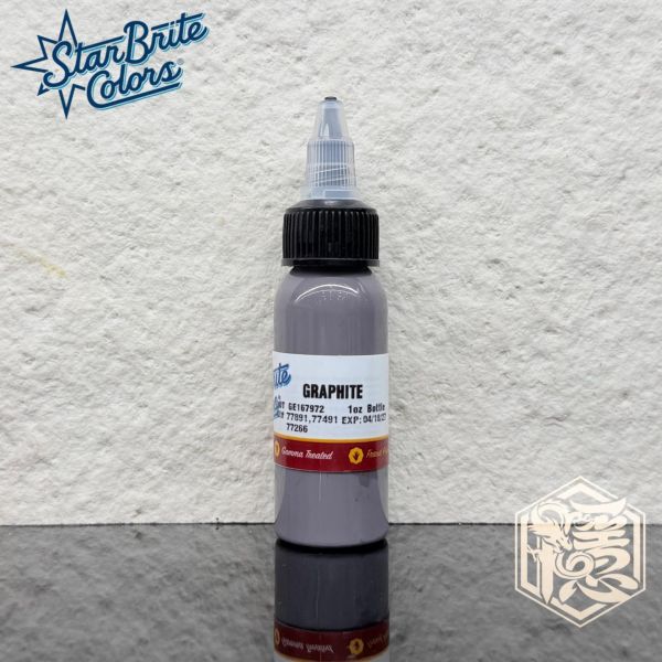 星光  - GRAPHITE 淺紫灰色 - 1oz(30ml) - StarBrite Ink - 隱龍刺青紋身器材 隱龍專業刺青紋身器材,進口刺青器材,進口紋身器材,進口紋身耗材,進口紋身顏料色料,進口紋身黑色顏料色料,進口紋身彩色顏料色料,紋身電源,紋身線,紋身踏板腳踏,紋身轉印,紋身針,紋身一體針,紋身傳統長針,紋身針嘴,紋身握柄,紋身修護膏,紋身凡士林,紋身保養,紋身機,刺青機,紋身筆型機,紋身馬達機,紋身直驅機,紋身彈片機,紋身線圈機,紋身床,紋身工作車,紋身扶手,紋身用品,紋身套組。