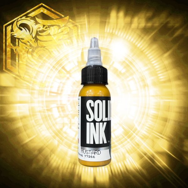 SOLID INK - 芥末黃 MUSTARD - 1OZ(30ml) - 隱龍刺青紋身器材 隱龍專業刺青紋身器材,進口刺青器材,進口紋身器材,進口紋身耗材,進口紋身顏料色料,進口紋身黑色顏料色料,進口紋身彩色顏料色料,紋身電源,紋身線,紋身踏板腳踏,紋身轉印,紋身皮膚筆,紋身手繪筆,紋身針嘴,紋身握柄,紋身修護膏,紋身凡士林,紋身保養,紋身機,刺青機,紋身筆型機,紋身馬達機,紋身直驅機,紋身彈片機,紋身線圈機,紋身床,紋身工作車,紋身扶手,紋身用品,紋身新手套組。