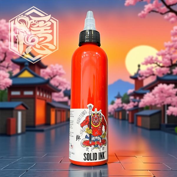 SOLID INK - HORITOMO - 朱紅橘 SHU - 4OZ(120ml) - 隱龍刺青紋身器材 隱龍專業刺青紋身器材,進口刺青器材,進口紋身器材,進口紋身耗材,進口紋身顏料色料,進口紋身黑色顏料色料,進口紋身彩色顏料色料,紋身電源,紋身線,紋身踏板腳踏,紋身轉印,紋身皮膚筆,紋身手繪筆,紋身針嘴,紋身握柄,紋身修護膏,紋身凡士林,紋身保養,紋身機,刺青機,紋身筆型機,紋身馬達機,紋身直驅機,紋身彈片機,紋身線圈機,紋身床,紋身工作車,紋身扶手,紋身用品,紋身新手套組。