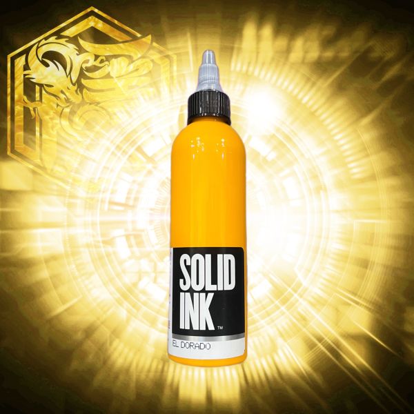 SOLID INK - 金黃色 EL DORADO YELLOW - 4OZ(120ml) - 隱龍刺青紋身器材 隱龍專業刺青紋身器材,進口刺青器材,進口紋身器材,進口紋身耗材,進口紋身顏料色料,進口紋身黑色顏料色料,進口紋身彩色顏料色料,紋身電源,紋身線,紋身踏板腳踏,紋身轉印,紋身皮膚筆,紋身手繪筆,紋身針嘴,紋身握柄,紋身修護膏,紋身凡士林,紋身保養,紋身機,刺青機,紋身筆型機,紋身馬達機,紋身直驅機,紋身彈片機,紋身線圈機,紋身床,紋身工作車,紋身扶手,紋身用品,紋身新手套組。