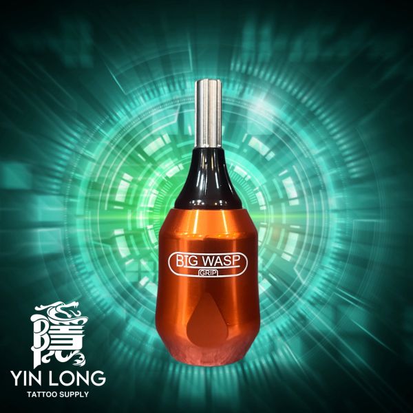 Big Wasp - 一體針專用紋身握柄 - 32MM - 橘金款 - 隱龍刺青紋身器材 隱龍專業刺青紋身器材,進口刺青器材,進口紋身器材,進口紋身耗材,進口紋身顏料色料,進口紋身黑色顏料色料,進口紋身彩色顏料色料,紋身電源,紋身線,紋身踏板腳踏,紋身轉印,紋身針,紋身一體針,紋身傳統長針,紋身針嘴,紋身握柄,紋身修護膏,紋身凡士林,紋身保養,紋身機,刺青機,紋身筆型機,紋身馬達機,紋身直驅機,紋身彈片機,紋身線圈機,紋身床,紋身工作車,紋身扶手,紋身用品,紋身套組。