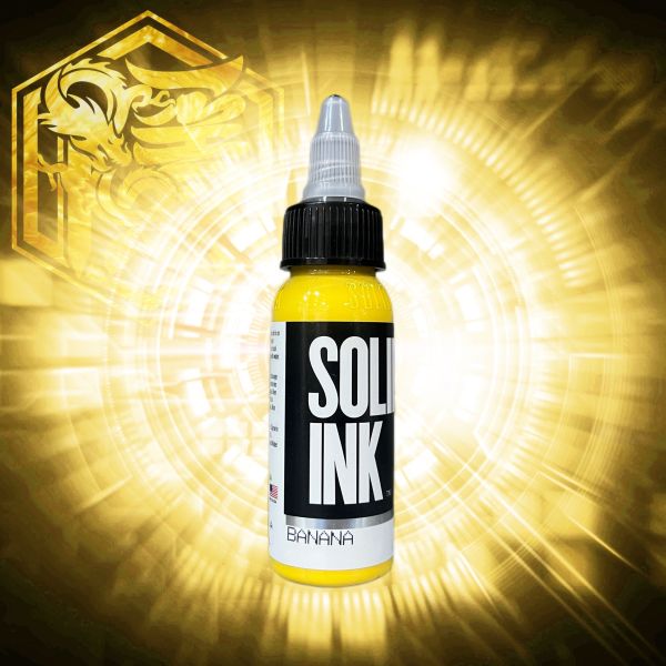 SOLID INK - 香蕉黃 BANANA - 1OZ(30ml) - 隱龍刺青紋身器材 隱龍專業刺青紋身器材,進口刺青器材,進口紋身器材,進口紋身耗材,進口紋身顏料色料,進口紋身黑色顏料色料,進口紋身彩色顏料色料,紋身電源,紋身線,紋身踏板腳踏,紋身轉印,紋身皮膚筆,紋身手繪筆,紋身針嘴,紋身握柄,紋身修護膏,紋身凡士林,紋身保養,紋身機,刺青機,紋身筆型機,紋身馬達機,紋身直驅機,紋身彈片機,紋身線圈機,紋身床,紋身工作車,紋身扶手,紋身用品,紋身新手套組。
