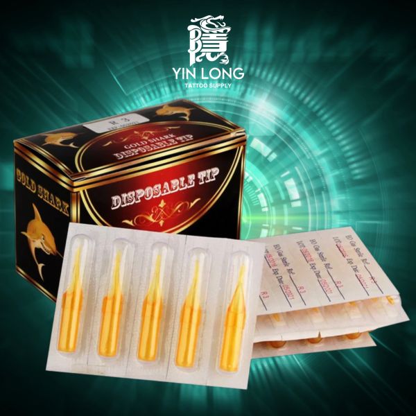 GOLD Shark - 長針專用拋棄式針嘴 - 【50Pcs / 盒】- 全型號 - 隱龍刺青紋身器材 隱龍專業刺青紋身器材,進口刺青器材,進口紋身器材,進口紋身耗材,進口紋身顏料色料,進口紋身黑色顏料色料,進口紋身彩色顏料色料,紋身電源,紋身線,紋身踏板腳踏,紋身轉印,紋身針,紋身一體針,紋身傳統長針,紋身針嘴,紋身握柄,紋身修護膏,紋身凡士林,紋身保養,紋身機,刺青機,紋身筆型機,紋身馬達機,紋身直驅機,紋身彈片機,紋身線圈機,紋身床,紋身工作車,紋身扶手,紋身用品,紋身套組。