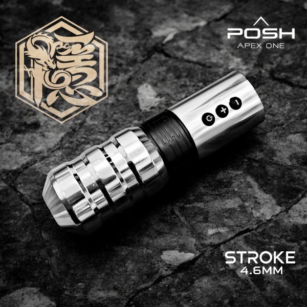 最新版 - POSH APEX 一代 無線短筆 超大容量續航 4.6MM大軸距行程 粗細握柄 刺入觸感強烈 - 隱龍刺青紋身器材 隱龍專業刺青紋身器材,進口刺青器材,進口紋身器材,進口紋身耗材,進口紋身顏料色料,進口紋身黑色顏料色料,進口紋身彩色顏料色料,紋身電源,紋身線,紋身踏板腳踏,紋身轉印,紋身針,紋身一體針,紋身傳統長針,紋身針嘴,紋身握柄,紋身修護膏,紋身凡士林,紋身保養,紋身機,刺青機,紋身筆型機,紋身馬達機,紋身直驅機,紋身彈片機,紋身線圈機,紋身床,紋身工作車,紋身扶手,紋身用品,紋身套組。