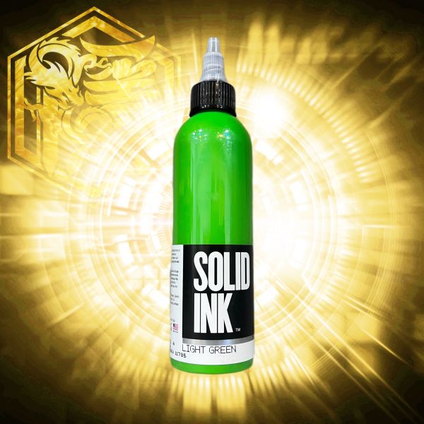 SOLID INK - 淺綠色 LIGHT GREEN - 4OZ(120ml) - 隱龍刺青紋身器材 隱龍專業刺青紋身器材,進口刺青器材,進口紋身器材,進口紋身耗材,進口紋身顏料色料,進口紋身黑色顏料色料,進口紋身彩色顏料色料,紋身電源,紋身線,紋身踏板腳踏,紋身轉印,紋身皮膚筆,紋身手繪筆,紋身針嘴,紋身握柄,紋身修護膏,紋身凡士林,紋身保養,紋身機,刺青機,紋身筆型機,紋身馬達機,紋身直驅機,紋身彈片機,紋身線圈機,紋身床,紋身工作車,紋身扶手,紋身用品,紋身新手套組。