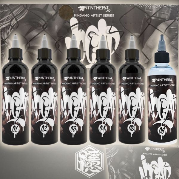 義大利豹牌 - 豹牌聯名 KINDAMO 六色漸層套裝(單罐/套組)可選購 - Panthera Ink 隱龍專業刺青紋身器材,進口刺青器材,進口紋身器材,進口紋身耗材,進口紋身顏料色料,進口紋身黑色顏料色料,進口紋身彩色顏料色料,紋身電源,紋身線,紋身踏板腳踏,紋身轉印,紋身針,紋身一體針,紋身傳統長針,紋身針嘴,紋身握柄,紋身修護膏,紋身凡士林,紋身保養,紋身機,刺青機,紋身筆型機,紋身馬達機,紋身直驅機,紋身彈片機,紋身線圈機,紋身床,紋身工作車,紋身扶手,紋身用品,紋身套組。