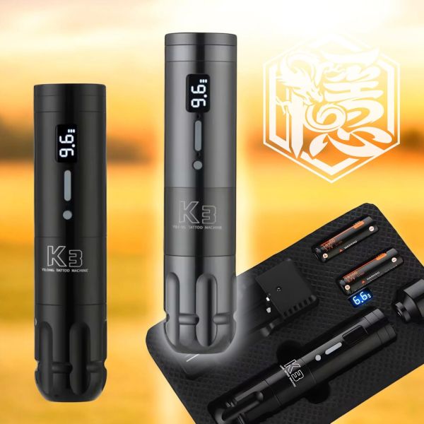 經典款K3 - 雙電池無線紋身筆 全套組 超高性價比 軸距行程4.0MM 附轉接頭 充電座 RCA線 - 隱龍刺青紋身器材 隱龍專業刺青紋身器材,進口刺青器材,進口紋身器材,進口紋身耗材,進口紋身顏料色料,進口紋身黑色顏料色料,進口紋身彩色顏料色料,紋身電源,紋身線,紋身踏板腳踏,紋身轉印,紋身針,紋身一體針,紋身傳統長針,紋身針嘴,紋身握柄,紋身修護膏,紋身凡士林,紋身保養,紋身機,刺青機,紋身筆型機,紋身馬達機,紋身直驅機,紋身彈片機,紋身線圈機,紋身床,紋身工作車,紋身扶手,紋身用品,紋身套組。