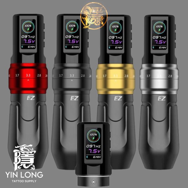 EZ - P3 Pro 雙電源全套組 可調節無線紋身筆型機 - 多款顏色可選 - 隱龍刺青紋身器材 隱龍專業刺青紋身器材,進口刺青器材,進口紋身器材,進口紋身耗材,進口紋身顏料色料,進口紋身黑色顏料色料,進口紋身彩色顏料色料,紋身電源,紋身線,紋身踏板腳踏,紋身轉印,紋身針,紋身一體針,紋身傳統長針,紋身針嘴,紋身握柄,紋身修護膏,紋身凡士林,紋身保養,紋身機,刺青機,紋身筆型機,紋身馬達機,紋身直驅機,紋身彈片機,紋身線圈機,紋身床,紋身工作車,紋身扶手,紋身用品,紋身套組。