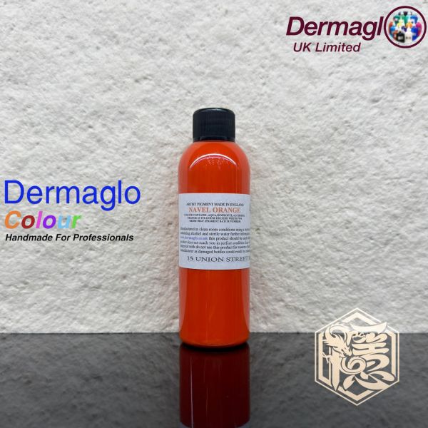 英國岱夢 - 橘色 NAVEL ORANGE - Dermaglo ink - 100ML大罐裝 - 隱龍專業刺青器材 隱龍專業刺青紋身器材,進口刺青器材,進口紋身器材,進口紋身耗材,進口紋身顏料色料,進口紋身黑色顏料色料,進口紋身彩色顏料色料,紋身電源,紋身線,紋身踏板腳踏,紋身轉印,紋身針,紋身一體針,紋身傳統長針,紋身針嘴,紋身握柄,紋身修護膏,紋身凡士林,紋身保養,紋身機,刺青機,紋身筆型機,紋身馬達機,紋身直驅機,紋身彈片機,紋身線圈機,紋身床,紋身工作車,紋身扶手,紋身用品,紋身套組。