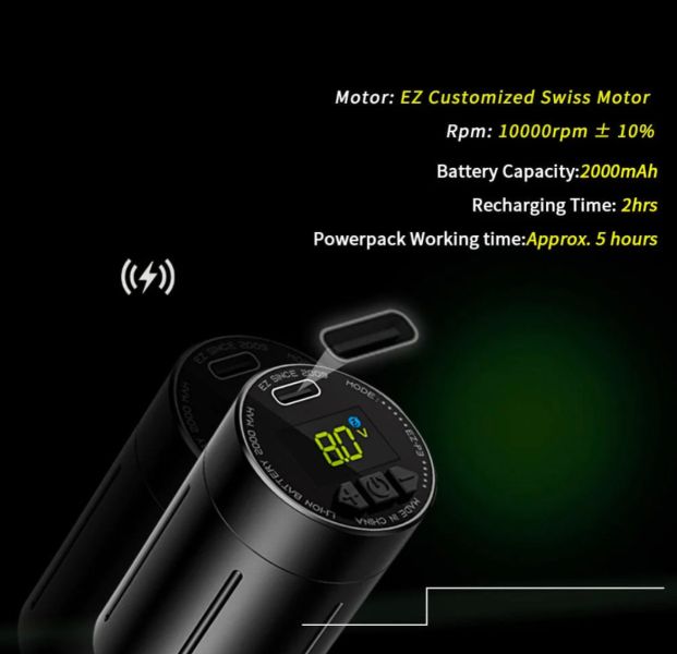 EZ - P3 可調節無線紋身筆型機 - 黑款 - (2.5~4.0軸距行程可調) - 隱龍刺青紋身器材 隱龍專業刺青紋身器材,進口刺青器材,進口紋身器材,進口紋身耗材,進口紋身顏料色料,進口紋身黑色顏料色料,進口紋身彩色顏料色料,紋身電源,紋身線,紋身踏板腳踏,紋身轉印,紋身針,紋身一體針,紋身傳統長針,紋身針嘴,紋身握柄,紋身修護膏,紋身凡士林,紋身保養,紋身機,刺青機,紋身筆型機,紋身馬達機,紋身直驅機,紋身彈片機,紋身線圈機,紋身床,紋身工作車,紋身扶手,紋身用品,紋身套組。