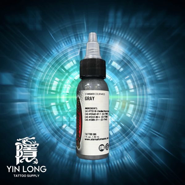 GRAY - 灰色 - 1oz(30ml) - 伊特諾 Eternal Ink - 隱龍刺青紋身器材 隱龍專業刺青紋身器材,進口刺青器材,進口紋身器材,進口紋身耗材,進口紋身顏料色料,進口紋身黑色顏料色料,進口紋身彩色顏料色料,紋身電源,紋身線,紋身踏板腳踏,紋身轉印,紋身針,紋身一體針,紋身傳統長針,紋身針嘴,紋身握柄,紋身修護膏,紋身凡士林,紋身保養,紋身機,刺青機,紋身筆型機,紋身馬達機,紋身直驅機,紋身彈片機,紋身線圈機,紋身床,紋身工作車,紋身扶手,紋身用品,紋身套組。