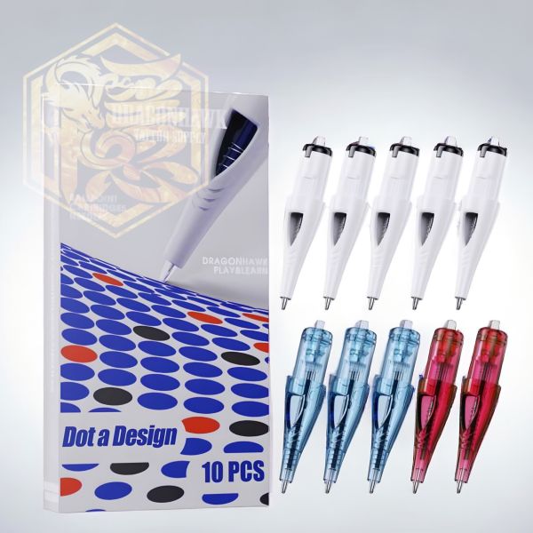 繪畫練習專用 - Design高級圓珠筆 - 彈匣一體針 刷點 點刺練習用 -【 10Pcs / 盒 】 - 隱龍刺青紋身器材 隱龍專業刺青紋身器材,進口刺青器材,進口紋身器材,進口紋身耗材,進口紋身顏料色料,進口紋身黑色顏料色料,進口紋身彩色顏料色料,紋身電源,紋身線,紋身踏板腳踏,紋身轉印,紋身針,紋身一體針,紋身傳統長針,紋身針嘴,紋身握柄,紋身修護膏,紋身凡士林,紋身保養,紋身機,刺青機,紋身筆型機,紋身馬達機,紋身直驅機,紋身彈片機,紋身線圈機,紋身床,紋身工作車,紋身扶手,紋身用品,紋身套組。