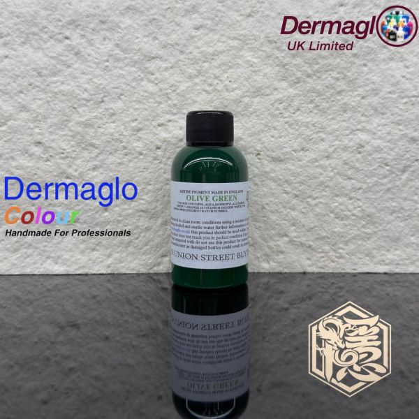 英國岱夢 - 橄欖綠 OLIVE GREEN - Dermaglo ink - 50ML小罐裝 - 隱龍專業刺青器材 隱龍專業刺青紋身器材,進口刺青器材,進口紋身器材,進口紋身耗材,進口紋身顏料色料,進口紋身黑色顏料色料,進口紋身彩色顏料色料,紋身電源,紋身線,紋身踏板腳踏,紋身轉印,紋身針,紋身一體針,紋身傳統長針,紋身針嘴,紋身握柄,紋身修護膏,紋身凡士林,紋身保養,紋身機,刺青機,紋身筆型機,紋身馬達機,紋身直驅機,紋身彈片機,紋身線圈機,紋身床,紋身工作車,紋身扶手,紋身用品,紋身套組。