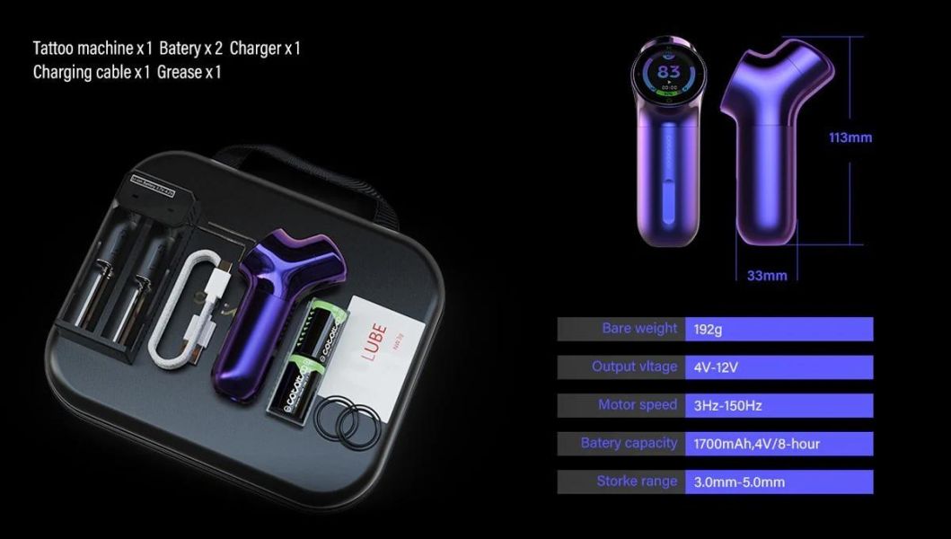 CO-Y 全能無線紋身筆 雙電池版 全套組 三種工作模式切換 行程3.0至5.0mm 任意調節 - 隱龍刺青紋身器材 隱龍專業刺青紋身器材,進口刺青器材,進口紋身器材,進口紋身耗材,進口紋身顏料色料,進口紋身黑色顏料色料,進口紋身彩色顏料色料,紋身電源,紋身線,紋身踏板腳踏,紋身轉印,紋身針,紋身一體針,紋身傳統長針,紋身針嘴,紋身握柄,紋身修護膏,紋身凡士林,紋身保養,紋身機,刺青機,紋身筆型機,紋身馬達機,紋身直驅機,紋身彈片機,紋身線圈機,紋身床,紋身工作車,紋身扶手,紋身用品,紋身套組。