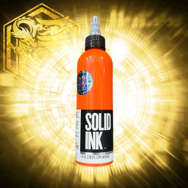 SOLID INK - 金橘色 GOLDEN ORANGE - 4OZ(120ml) - 隱龍刺青紋身器材 隱龍專業刺青紋身器材,進口刺青器材,進口紋身器材,進口紋身耗材,進口紋身顏料色料,進口紋身黑色顏料色料,進口紋身彩色顏料色料,紋身電源,紋身線,紋身踏板腳踏,紋身轉印,紋身皮膚筆,紋身手繪筆,紋身針嘴,紋身握柄,紋身修護膏,紋身凡士林,紋身保養,紋身機,刺青機,紋身筆型機,紋身馬達機,紋身直驅機,紋身彈片機,紋身線圈機,紋身床,紋身工作車,紋身扶手,紋身用品,紋身新手套組。