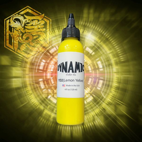 超亮黃 YD2 - Lemon Yellow - 4OZ(120ml) - Dynamic Ink - 隱龍刺青紋身器材 隱龍專業刺青紋身器材,進口刺青器材,進口紋身器材,進口紋身耗材,進口紋身顏料色料,進口紋身黑色顏料色料,進口紋身彩色顏料色料,紋身電源,紋身線,紋身踏板腳踏,紋身轉印,紋身皮膚筆,紋身手繪筆,紋身針嘴,紋身握柄,紋身修護膏,紋身凡士林,紋身保養,紋身機,刺青機,紋身筆型機,紋身馬達機,紋身直驅機,紋身彈片機,紋身線圈機,紋身床,紋身工作車,紋身扶手,紋身用品,紋身新手套組。