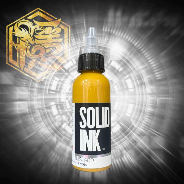 SOLID INK - 芥末黃 MUSTARD - 2OZ(60ml) - 隱龍刺青紋身器材 隱龍專業刺青紋身器材,進口刺青器材,進口紋身器材,進口紋身耗材,進口紋身顏料色料,進口紋身黑色顏料色料,進口紋身彩色顏料色料,紋身電源,紋身線,紋身踏板腳踏,紋身轉印,紋身皮膚筆,紋身手繪筆,紋身針嘴,紋身握柄,紋身修護膏,紋身凡士林,紋身保養,紋身機,刺青機,紋身筆型機,紋身馬達機,紋身直驅機,紋身彈片機,紋身線圈機,紋身床,紋身工作車,紋身扶手,紋身用品,紋身新手套組。