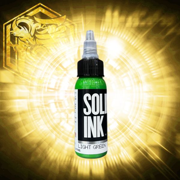 SOLID INK - 淺綠色 LIGHT GREEN - 1OZ(30ml) - 隱龍刺青紋身器材 隱龍專業刺青紋身器材,進口刺青器材,進口紋身器材,進口紋身耗材,進口紋身顏料色料,進口紋身黑色顏料色料,進口紋身彩色顏料色料,紋身電源,紋身線,紋身踏板腳踏,紋身轉印,紋身皮膚筆,紋身手繪筆,紋身針嘴,紋身握柄,紋身修護膏,紋身凡士林,紋身保養,紋身機,刺青機,紋身筆型機,紋身馬達機,紋身直驅機,紋身彈片機,紋身線圈機,紋身床,紋身工作車,紋身扶手,紋身用品,紋身新手套組。