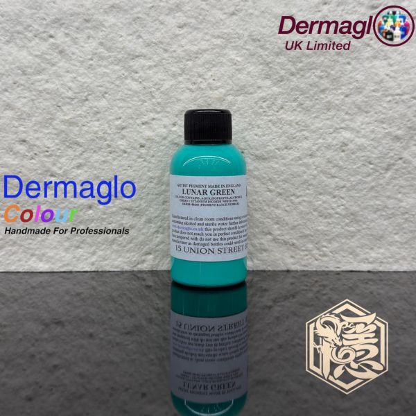 英國岱夢 - 月球綠 LUNAR GREEN - Dermaglo ink - 50ML小罐裝 - 隱龍專業刺青器材 隱龍專業刺青紋身器材,進口刺青器材,進口紋身器材,進口紋身耗材,進口紋身顏料色料,進口紋身黑色顏料色料,進口紋身彩色顏料色料,紋身電源,紋身線,紋身踏板腳踏,紋身轉印,紋身針,紋身一體針,紋身傳統長針,紋身針嘴,紋身握柄,紋身修護膏,紋身凡士林,紋身保養,紋身機,刺青機,紋身筆型機,紋身馬達機,紋身直驅機,紋身彈片機,紋身線圈機,紋身床,紋身工作車,紋身扶手,紋身用品,紋身套組。