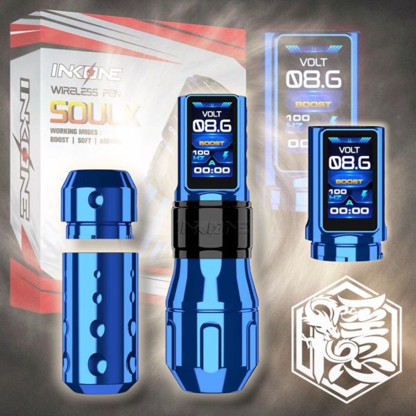 最新版 INKONE SOULX 雙電源無線筆 大全套組｜軸距行程 5.0MM 版本｜可插線可無線通用 - 隱龍刺青紋身器材 隱龍專業刺青紋身器材,進口刺青器材,進口紋身器材,進口紋身耗材,進口紋身顏料色料,進口紋身黑色顏料色料,進口紋身彩色顏料色料,紋身電源,紋身線,紋身踏板腳踏,紋身轉印,紋身針,紋身一體針,紋身傳統長針,紋身針嘴,紋身握柄,紋身修護膏,紋身凡士林,紋身保養,紋身機,刺青機,紋身筆型機,紋身馬達機,紋身直驅機,紋身彈片機,紋身線圈機,紋身床,紋身工作車,紋身扶手,紋身用品,紋身套組。