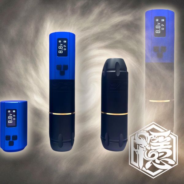 YLTI - CS響尾蛇雙電源無線紋身筆型機 全套組 - 4.2MM軸距行程 - 藍黑款 - 隱龍刺青紋身器材 隱龍專業刺青紋身器材,進口刺青器材,進口紋身器材,進口紋身耗材,進口紋身顏料色料,進口紋身黑色顏料色料,進口紋身彩色顏料色料,紋身電源,紋身線,紋身踏板腳踏,紋身轉印,紋身針,紋身一體針,紋身傳統長針,紋身針嘴,紋身握柄,紋身修護膏,紋身凡士林,紋身保養,紋身機,刺青機,紋身筆型機,紋身馬達機,紋身直驅機,紋身彈片機,紋身線圈機,紋身床,紋身工作車,紋身扶手,紋身用品,紋身套組。