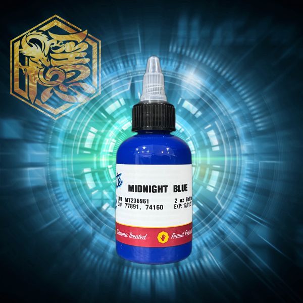 星光 Midnight Blue - 午夜藍 - 2oz(60ml) - StarBrite Ink - 隱龍刺青紋身器材 隱龍專業刺青紋身器材,進口刺青器材,進口紋身器材,進口紋身耗材,進口紋身顏料色料,進口紋身黑色顏料色料,進口紋身彩色顏料色料,紋身電源,紋身線,紋身踏板腳踏,紋身轉印,紋身針,紋身一體針,紋身傳統長針,紋身針嘴,紋身握柄,紋身修護膏,紋身凡士林,紋身保養,紋身機,刺青機,紋身筆型機,紋身馬達機,紋身直驅機,紋身彈片機,紋身線圈機,紋身床,紋身工作車,紋身扶手,紋身用品,紋身套組。
