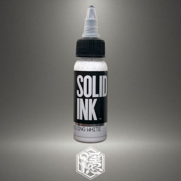 SOLID INK - 調和白 MIXING WHITE - 1OZ(60ml) - 隱龍刺青紋身器材 隱龍專業刺青紋身器材,進口刺青器材,進口紋身器材,進口紋身耗材,進口紋身顏料色料,進口紋身黑色顏料色料,進口紋身彩色顏料色料,紋身電源,紋身線,紋身踏板腳踏,紋身轉印,紋身皮膚筆,紋身手繪筆,紋身針嘴,紋身握柄,紋身修護膏,紋身凡士林,紋身保養,紋身機,刺青機,紋身筆型機,紋身馬達機,紋身直驅機,紋身彈片機,紋身線圈機,紋身床,紋身工作車,紋身扶手,紋身用品,紋身新手套組。