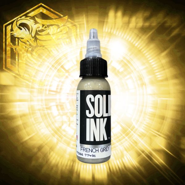 SOLID INK - 法國灰 FRENCH GREY - 1OZ(30ml) - 隱龍刺青紋身器材 隱龍專業刺青紋身器材,進口刺青器材,進口紋身器材,進口紋身耗材,進口紋身顏料色料,進口紋身黑色顏料色料,進口紋身彩色顏料色料,紋身電源,紋身線,紋身踏板腳踏,紋身轉印,紋身皮膚筆,紋身手繪筆,紋身針嘴,紋身握柄,紋身修護膏,紋身凡士林,紋身保養,紋身機,刺青機,紋身筆型機,紋身馬達機,紋身直驅機,紋身彈片機,紋身線圈機,紋身床,紋身工作車,紋身扶手,紋身用品,紋身新手套組。