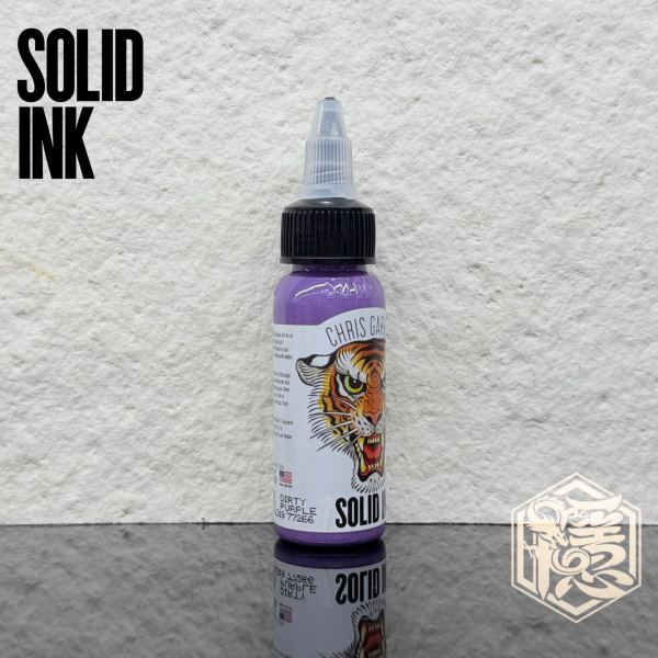 SOLID INK - CHRIS GARVER - 柔紫色 DIRTY PURPLE - 1OZ(30ml) - 隱龍刺青紋身器材 隱龍專業刺青紋身器材,進口刺青器材,進口紋身器材,進口紋身耗材,進口紋身顏料色料,進口紋身黑色顏料色料,進口紋身彩色顏料色料,紋身電源,紋身線,紋身踏板腳踏,紋身轉印,紋身皮膚筆,紋身手繪筆,紋身針嘴,紋身握柄,紋身修護膏,紋身凡士林,紋身保養,紋身機,刺青機,紋身筆型機,紋身馬達機,紋身直驅機,紋身彈片機,紋身線圈機,紋身床,紋身工作車,紋身扶手,紋身用品,紋身新手套組。