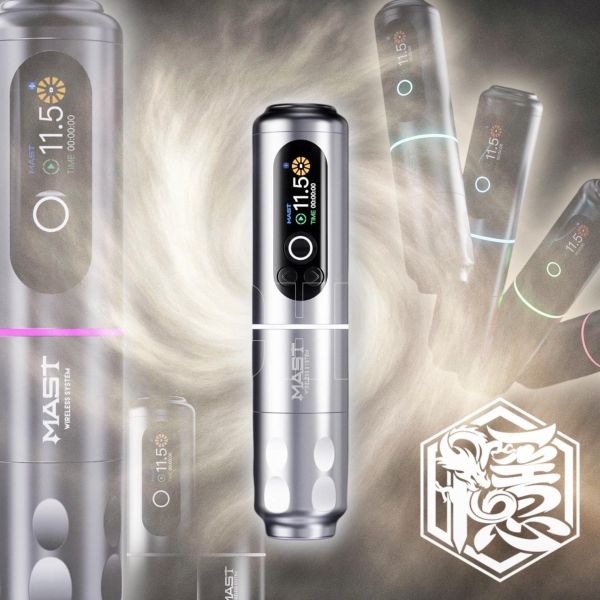 MASTMAX - 光環無線紋身筆 2000mAh大容量 - 軸距行程3.5MM - 黑銀款可選 - 隱龍刺青紋身器材 隱龍專業刺青紋身器材,進口刺青器材,進口紋身器材,進口紋身耗材,進口紋身顏料色料,進口紋身黑色顏料色料,進口紋身彩色顏料色料,紋身電源,紋身線,紋身踏板腳踏,紋身轉印,紋身針,紋身一體針,紋身傳統長針,紋身針嘴,紋身握柄,紋身修護膏,紋身凡士林,紋身保養,紋身機,刺青機,紋身筆型機,紋身馬達機,紋身直驅機,紋身彈片機,紋身線圈機,紋身床,紋身工作車,紋身扶手,紋身用品,紋身套組。