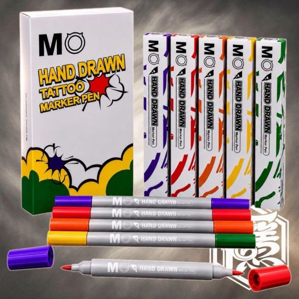 新品到貨 獨立包裝 MO MARKER 刺青手繪標記雙頭筆 平價最佳新選擇 紋身手繪筆 記號筆 定稿筆 皮膚筆 五款顏色可選 - 隱龍刺青紋身器材 隱龍專業刺青紋身器材,進口刺青器材,進口紋身器材,進口紋身耗材,進口紋身顏料色料,進口紋身黑色顏料色料,進口紋身彩色顏料色料,紋身電源,紋身線,紋身踏板腳踏,紋身轉印,紋身針,紋身一體針,紋身傳統長針,紋身針嘴,紋身握柄,紋身修護膏,紋身凡士林,紋身保養,紋身機,刺青機,紋身筆型機,紋身馬達機,紋身直驅機,紋身彈片機,紋身線圈機,紋身床,紋身工作車,紋身扶手,紋身用品,紋身套組。