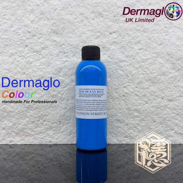 英國岱夢 - 海洋藍 NEW OCEAN BLUE - Dermaglo ink - 100ML大罐裝 - 隱龍專業刺青器材 隱龍專業刺青紋身器材,進口刺青器材,進口紋身器材,進口紋身耗材,進口紋身顏料色料,進口紋身黑色顏料色料,進口紋身彩色顏料色料,紋身電源,紋身線,紋身踏板腳踏,紋身轉印,紋身針,紋身一體針,紋身傳統長針,紋身針嘴,紋身握柄,紋身修護膏,紋身凡士林,紋身保養,紋身機,刺青機,紋身筆型機,紋身馬達機,紋身直驅機,紋身彈片機,紋身線圈機,紋身床,紋身工作車,紋身扶手,紋身用品,紋身套組。