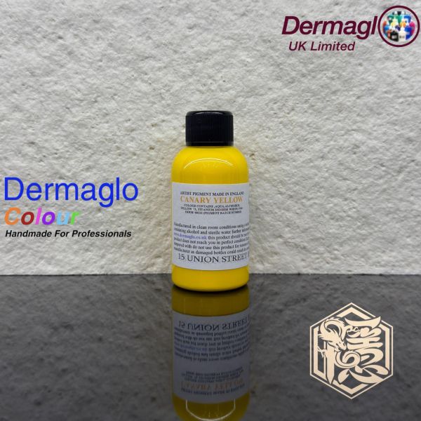 英國岱夢 - 金絲雀亮黃 CANARY YELLOW - Dermaglo ink - 50ML小罐裝 - 隱龍專業刺青器材 隱龍專業刺青紋身器材,進口刺青器材,進口紋身器材,進口紋身耗材,進口紋身顏料色料,進口紋身黑色顏料色料,進口紋身彩色顏料色料,紋身電源,紋身線,紋身踏板腳踏,紋身轉印,紋身針,紋身一體針,紋身傳統長針,紋身針嘴,紋身握柄,紋身修護膏,紋身凡士林,紋身保養,紋身機,刺青機,紋身筆型機,紋身馬達機,紋身直驅機,紋身彈片機,紋身線圈機,紋身床,紋身工作車,紋身扶手,紋身用品,紋身套組。