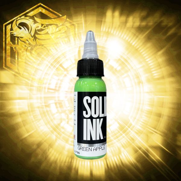 SOLID INK - 蘋果綠 GREEN APPLE - 1OZ(30ml) - 隱龍刺青紋身器材 隱龍專業刺青紋身器材,進口刺青器材,進口紋身器材,進口紋身耗材,進口紋身顏料色料,進口紋身黑色顏料色料,進口紋身彩色顏料色料,紋身電源,紋身線,紋身踏板腳踏,紋身轉印,紋身皮膚筆,紋身手繪筆,紋身針嘴,紋身握柄,紋身修護膏,紋身凡士林,紋身保養,紋身機,刺青機,紋身筆型機,紋身馬達機,紋身直驅機,紋身彈片機,紋身線圈機,紋身床,紋身工作車,紋身扶手,紋身用品,紋身新手套組。