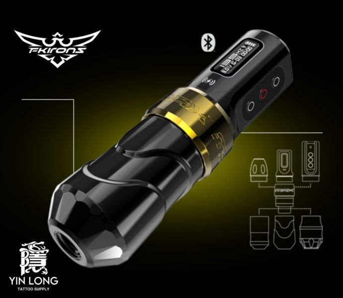 美國FKirons - Flux Max Gold 雙電源II代 無線筆型機 全套組 - 4.0MM - 隱龍刺青紋身器材 隱龍專業刺青紋身器材,進口刺青器材,進口紋身器材,進口紋身耗材,進口紋身顏料色料,進口紋身黑色顏料色料,進口紋身彩色顏料色料,紋身電源,紋身線,紋身踏板腳踏,紋身轉印,紋身針,紋身一體針,紋身傳統長針,紋身針嘴,紋身握柄,紋身修護膏,紋身凡士林,紋身保養,紋身機,刺青機,紋身筆型機,紋身馬達機,紋身直驅機,紋身彈片機,紋身線圈機,紋身床,紋身工作車,紋身扶手,紋身用品,紋身套組。