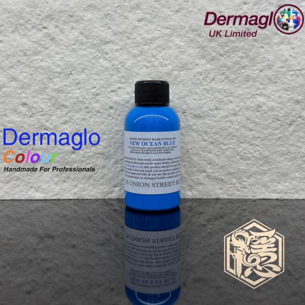英國岱夢 - 海洋藍 NEW OCEAN BLUE - Dermaglo ink - 50ML小罐裝 - 隱龍專業刺青器材 隱龍專業刺青紋身器材,進口刺青器材,進口紋身器材,進口紋身耗材,進口紋身顏料色料,進口紋身黑色顏料色料,進口紋身彩色顏料色料,紋身電源,紋身線,紋身踏板腳踏,紋身轉印,紋身針,紋身一體針,紋身傳統長針,紋身針嘴,紋身握柄,紋身修護膏,紋身凡士林,紋身保養,紋身機,刺青機,紋身筆型機,紋身馬達機,紋身直驅機,紋身彈片機,紋身線圈機,紋身床,紋身工作車,紋身扶手,紋身用品,紋身套組。