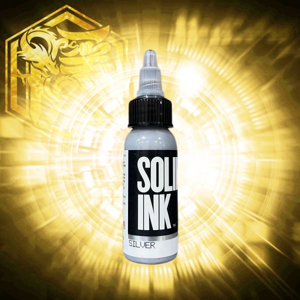 SOLID INK - 銀色 SILVER - 1OZ(30ml) - 隱龍刺青紋身器材 隱龍專業刺青紋身器材,進口刺青器材,進口紋身器材,進口紋身耗材,進口紋身顏料色料,進口紋身黑色顏料色料,進口紋身彩色顏料色料,紋身電源,紋身線,紋身踏板腳踏,紋身轉印,紋身皮膚筆,紋身手繪筆,紋身針嘴,紋身握柄,紋身修護膏,紋身凡士林,紋身保養,紋身機,刺青機,紋身筆型機,紋身馬達機,紋身直驅機,紋身彈片機,紋身線圈機,紋身床,紋身工作車,紋身扶手,紋身用品,紋身新手套組。