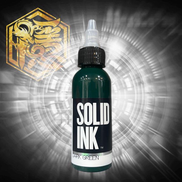 SOLID INK - 深綠色 DARK GREEN - 2OZ(60ml) - 隱龍刺青紋身器材 隱龍專業刺青紋身器材,進口刺青器材,進口紋身器材,進口紋身耗材,進口紋身顏料色料,進口紋身黑色顏料色料,進口紋身彩色顏料色料,紋身電源,紋身線,紋身踏板腳踏,紋身轉印,紋身皮膚筆,紋身手繪筆,紋身針嘴,紋身握柄,紋身修護膏,紋身凡士林,紋身保養,紋身機,刺青機,紋身筆型機,紋身馬達機,紋身直驅機,紋身彈片機,紋身線圈機,紋身床,紋身工作車,紋身扶手,紋身用品,紋身新手套組。