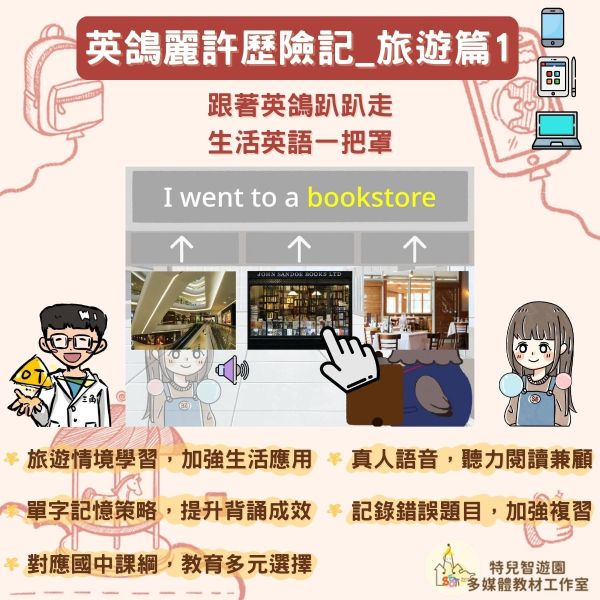 【特教_英語】英鴿麗許歷險記_旅遊篇1《情境學習與記憶策略》 英語,單字,記憶,教案,教學,特殊教育